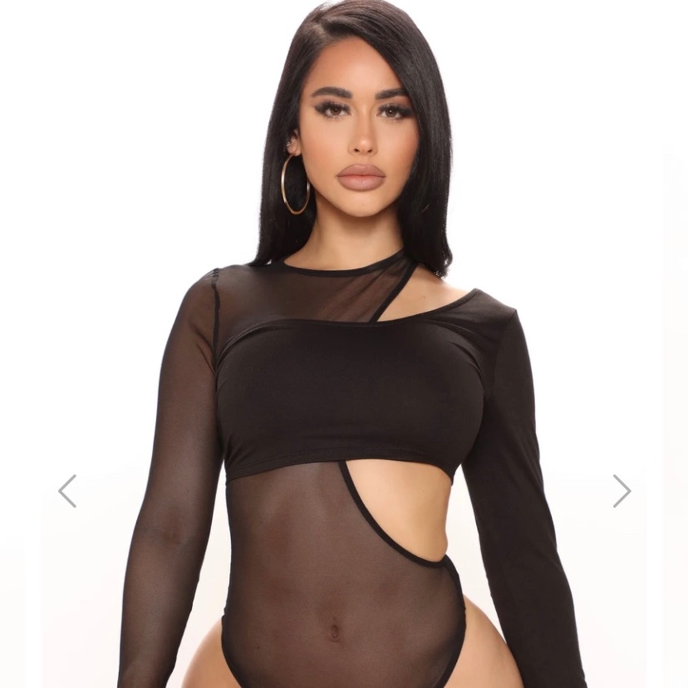 FashionNova 2 Piece Mesh Bodysuit - BRAND NEW!